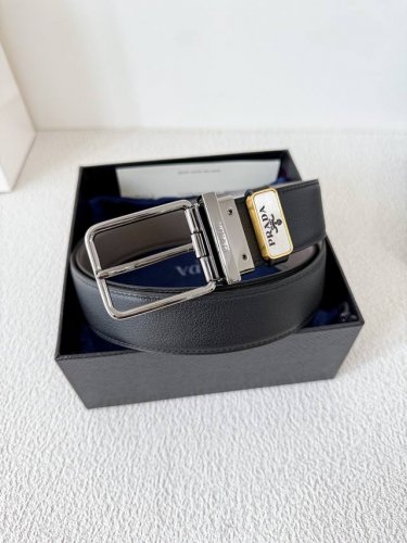 Product Name: Prada Belt Original Model: Pin Buckle Original Classic Boutique Ro