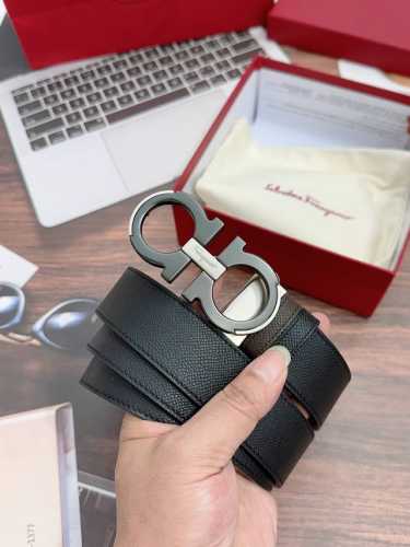 Ferragamo Genuine Size 3.5Cm Original Leather Business Simple And Generous