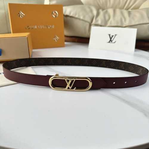 Original packaging L0Uis Vuitt0N This season's new Donkey women's belt, 25mm wi