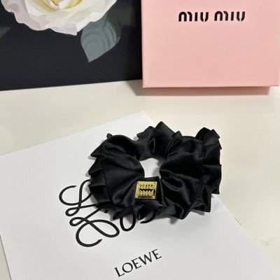 Special single with full set packaging Miumiu Miu Miu popular silk hair band, co