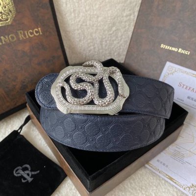 Stefano Ricci New original quality boutique classic eagle head steel buckle bott