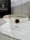 Width 4.0 Cm Versace This Soft Leather Belt Features A 3D Medusa Buckle, Suitabl