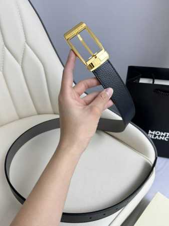 Special Montblanc Width 3.5Cm Made From Top-Grain Leather Premium Needle-Stitche - Click Image to Close