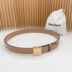 3.0Cm New model from Miu Miu official website, double-sided top layer cowhide le