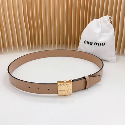 3.0Cm New model from Miu Miu official website, double-sided top layer cowhide le