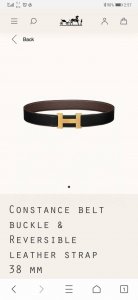 Herm S Official Website Synchronized Width 38Mm Genuine Alligator Leather Strap