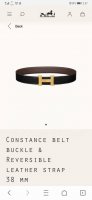 Herm S Official Website Synchronized Width 38Mm Genuine Alligator Leather Strap