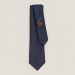 Official new H-shaped men's tie, rare Herm
