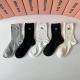 Special packaging for Miu Miu's new embroidered mid-length slouch socks! Five pa