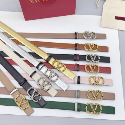 P2303.0Cm Valentino belt, double-sided top layer cowhide, length: .75.80.85.9095