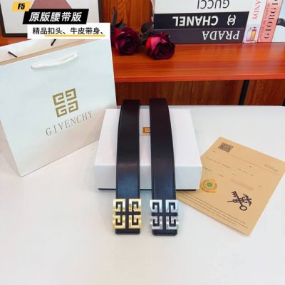Original quality punched Brand: Givenchy Men's Color: Black Buckle: Gold and Sil