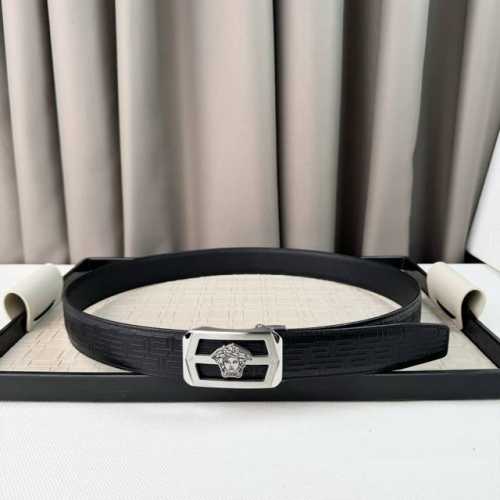 Ferragamo Automatic Belt, Double-Sided Top-Grain Genuine Leather, 3.5 Cm Adjusta