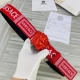 Width 4.0Cm Versace classic cross pattern print with new paint buckle: This belt