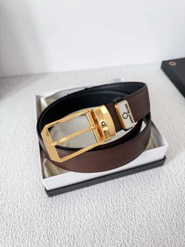 Product Name: Montblanc Original Belt Model: Pin Buckle New Original Classic Bou