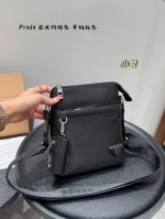 Small Size: 19cm Prada shoulder bag, crossbody bag with key bag pendant Nylon ma