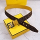 Fendl Fendi Counter Same Style Width 3.8Cm Original Custom Fabric Single Loop Be