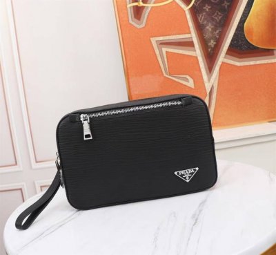 Top-quality original product. This latest Prada combination lock clutch feature