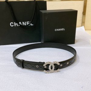 Special Chanel 23P Cc Rhinestone Twist Gold And Silver Logo Buckle. Imported She