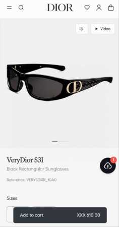dior Dior New Sunglasses High Version Model Verydior S3F Size 61 15-130 - Click Image to Close