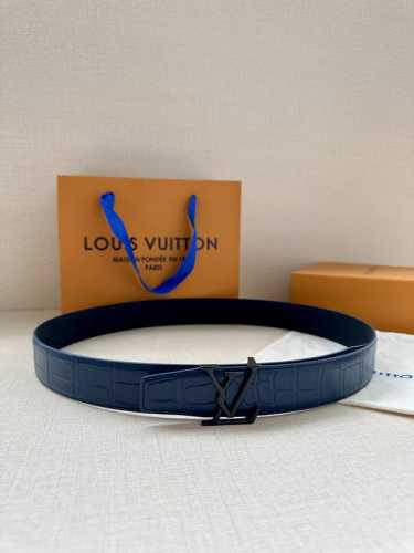 Louis Vuitton Imported Top-Grain Cowhide Leather With Crocodile Belly Pattern, P
