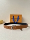3.4 Width Everyday Pin Belt Is Made Of Smooth Leather With Louis Vuitton Insc