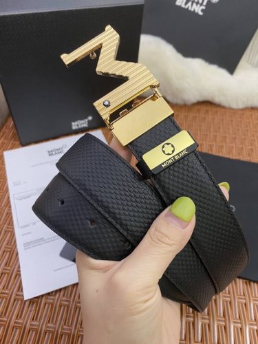 Product Name: Montblanc Original Belt Material: 100% Top Layer Cowhide Leather Product Name: Montblanc Original Belt Material: 100% Top Layer Cowhide Leather