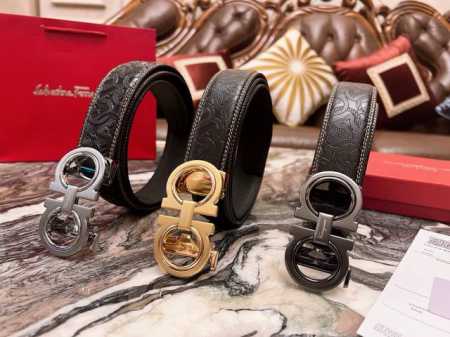 The perfect gift! Salvatore Ferragamo's latest automatic buckle top-grain cowhid - Click Image to Close