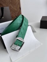 Special Bv New Men's Belt Handcrafted Large-Pattern Intreccio-Woven Italian Calf