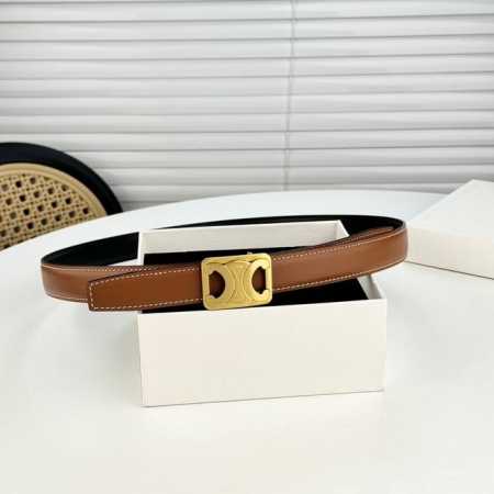 Celin E new three-dimensional buoy buckle women's belt Italian imported calfskin - Click Image to Close