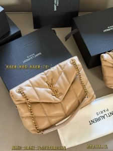 Sheepskin with box Size: 23*16Cm small 29*22Cm large Ysl cloud bag Loulou Puffer