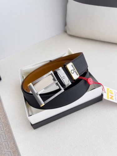 Product Name: Montblanc Original Belt Model: Pin Buckle, New Original Classic Bo