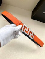 VersaceWidth 3.0Cm This belt is made of premium leather and is embellished with