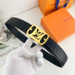 Lv Special Leather Belt Series, Original Hardware Fine Stainless Steel Buckle, S