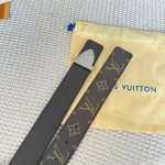 Original Packaging 1.0 L0Uis Vuitt0N New Season Men's Original Single Belt, 35mm