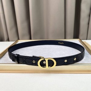 ior 23Dior Logo Classic. 3.0Cm Boutique Dior Checkered Belt All-Match Classic
