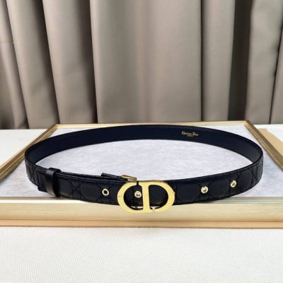 ior 23Dior Logo Classic. 3.0Cm Boutique Dior Checkered Belt All-Match Classic