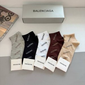 5 pairs per box with packaging Balenciaga new short socks, a must-have for fash