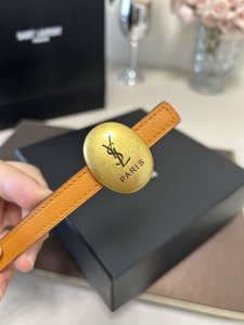Special Ysl Saint Laurent Slim Waist Belt, Retro And Stylish. Width: 1.5 Cm