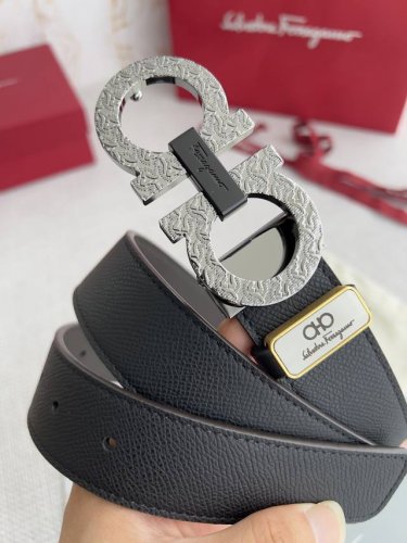 Product Name: Ferragamo Belt, Original Single Belt Model: Hook, Original New Pa