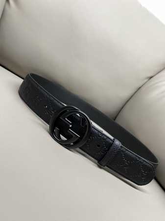 Gucci 4.0 Imported Calfskin Grain Embossed Double G Hot Pressed Large Flower Cla - Click Image to Close