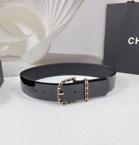 5.0Cm Chanel Belt, Double-Sided Top-Grain Leather, Length: 75.80.85.90.95.100 Cm