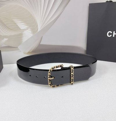 5.0Cm Chanel Belt, Double-Sided Top-Grain Leather, Length: 75.80.85.90.95.100 Cm