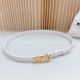 2.0Cm Miu Miu New Style Belt, Double-Sided Top-Grain Cowhide Leather, Length: .7