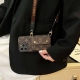 New Lv Classic Old Flower Crossbody Left And Right Opening Card Holder Mobile Ph