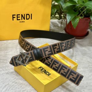 Fendl Fendi Counter-Style Wide Belt, 40 Mm Wide, Signature-Shaped Buckle. Studde