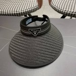 prada Prada Sun Hat For Women Summer Face Covering Large Brim Empty Top Sun H