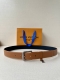 3.4 Cm Width Everyday Pin Belt Features Smooth Leather With Louis Vuitton-Emboss