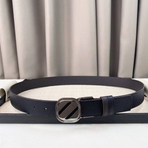 Zegna, Top-Grain Cowhide, Width 3.5 Cm, Available On The Official Website, Pure