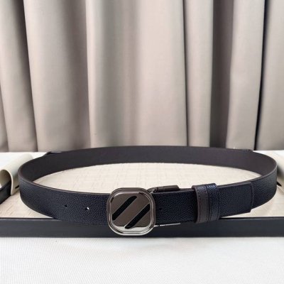 Zegna, Top-Grain Cowhide, Width 3.5 Cm, Available On The Official Website, Pure