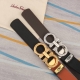 Belt: Ferragamo Genuine Leather Belt, Men's Belt: 100% Top-Grain Leather, Genuin